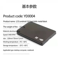 Disco duro de 2,5 "Usb 3,0 Hdd 4tb 2TB Disco duro externo 1TB para almacenamiento