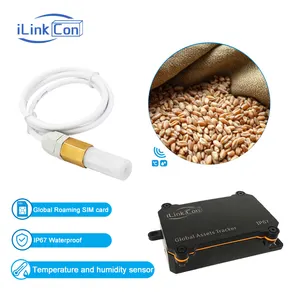 ILink Con 4G مصغرة الأصول العالمية جودة عالية لاسلكية سلسلة التبريد جهاز استشعار درجة الحرارة تعقب GPS