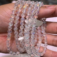 Gelang Batu Bulan Pelangi Madagaskar Berkualitas Tinggi Tiga Cincin Alami, Gelang Manik Batu Bulan Warna-warni untuk Dekorasi
