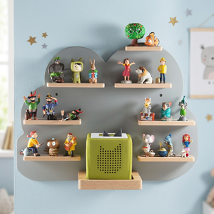 Starter Set Three-Layer Large Home Use <b>Folding</b> Wood <b>Shelf</b> Organizer with 18 Storage Holders for Favourite Tonie Figures Display - Product Image 3