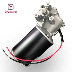 Mini engrenagem invertida personalizada 76mm, engrenagem de miniventilho giratória baixa rpm 12v 24 volts engrenagem de minhoca 150 kg. cm motor dc