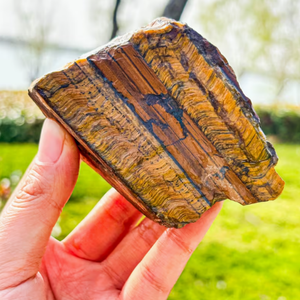 Pietra Grezza Naturale Occhio <span class=keywords><strong>di</strong></span> Tigre Giallo, Cristallo Dorato <span class=keywords><strong>di</strong></span> Alta Qualità, Campione Minerale <span class=keywords><strong>di</strong></span> Quarzo, per Lapidari e Guarigione, 3-10cm, Decorazione - Product Image 5