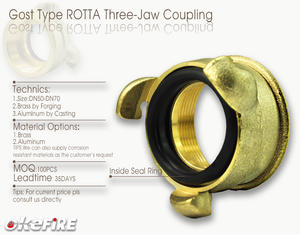 Okefire-manguera <span class=keywords><strong>de</strong></span> agua <span class=keywords><strong>de</strong></span> latón tipo Gost, acoplamiento hembra <span class=keywords><strong>de</strong></span> tres mandíbulas - Product Image 6