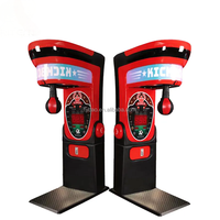 Machine de jeu de boxe interactive Riteng Arcade avec mesure de force de frappe, à monnayeur, en métal, certifiée CE