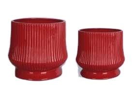 Vaso <span class=keywords><strong>di</strong></span> <span class=keywords><strong>fiori</strong></span> in ceramica con trama in ceramica e Design creativo moderno della fattoria vaso <span class=keywords><strong>di</strong></span> <span class=keywords><strong>fiori</strong></span> in ceramica <span class=keywords><strong>per</strong></span> casa natale decorativo vaso <span class=keywords><strong>di</strong></span> <span class=keywords><strong>fiori</strong></span> rosso - Product Image 2