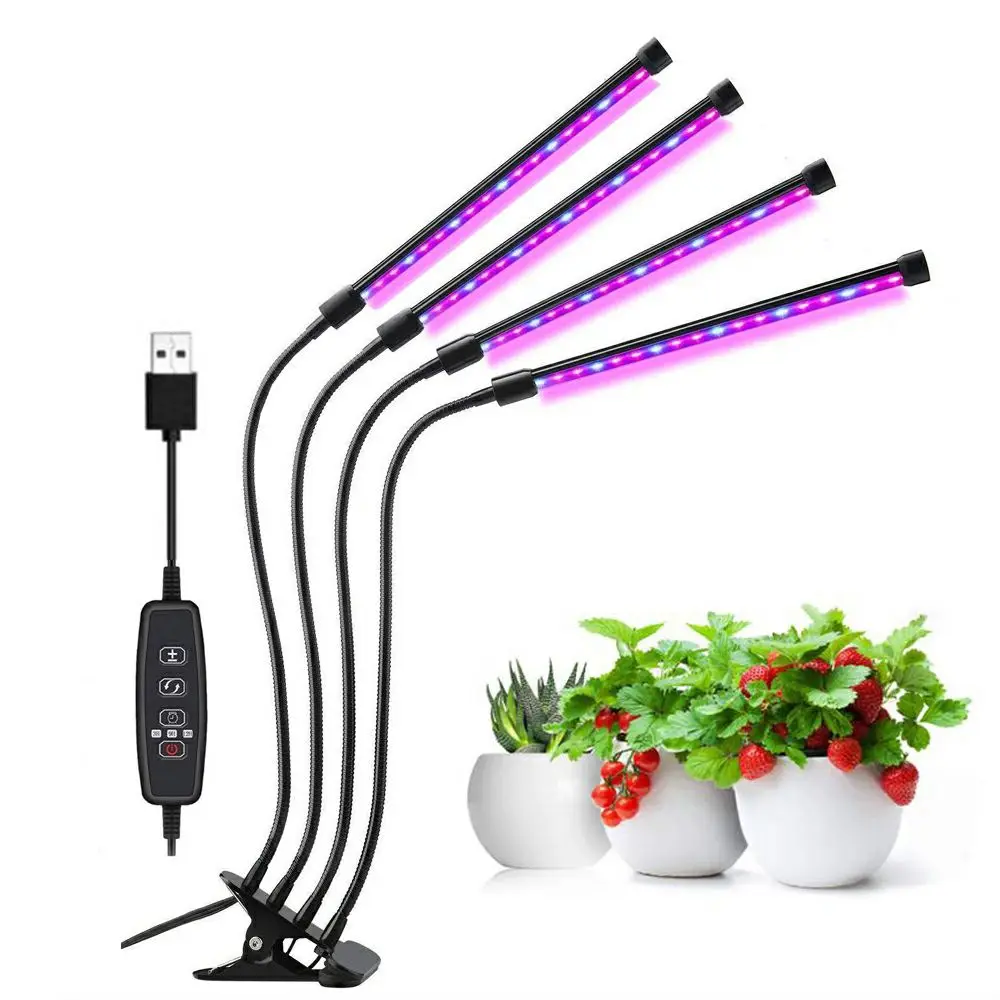 5V USB 전체 스펙트럼 데스크탑 클립 10W 20W 30W 40W 50W LED 식물 꽃 온실 수경 묘목에 대 한 빛 Phyto 램프를 성장