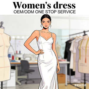 Servizio di Produzione OEM per Abbigliamento Femminile, Servizi di <span class=keywords><strong>Sartoria</strong></span> Personalizzata, Produttori di <span class=keywords><strong>Abiti</strong></span> da Donna in Piccoli Lotti, Servizio di Design Moderno e alla Moda - Product Image 3