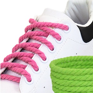 Cordones de Algodón y Poliéster Trenzados Redondos de 5 mm de Longitud Personalizada para Zapatillas Air Force <span class=keywords><strong>Dunk</strong></span> Black Knight - Product Image 5