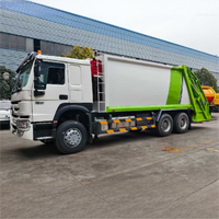 Camion compacteur de déchets Howo 6x4 avec moteur Weichai, 371HP/400HP Euro2, pneus 12R22.5, conduite à gauche/droite, essieu HC16