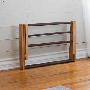 Séchoir à linge pliable en bambou à 3 niveaux Séchoir à linge suspendu en <span class=keywords><strong>bois</strong></span> pliable - Product Image 4