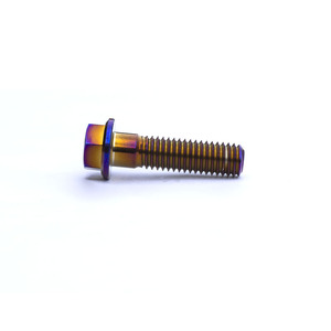 Perno hexagonal de titanio anodizado GR5 con cabeza de brida para motocicleta M8*45 - Product Image 5