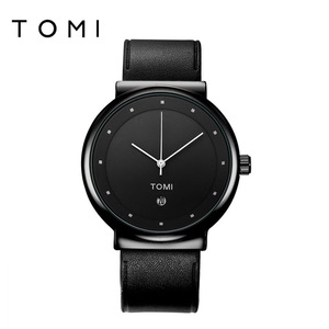 นาฬิกาควอตซ์ <span class=keywords><strong>TOMI</strong></span> สำหรับผู้ชาย สายหนัง ดีไซน์ทันสมัย สไตล์ลำลอง นาฬิกาข้อมือผู้ชาย รุ่นใหม่ นาฬิกาบอกเวลาทันสมัย นาฬิกาสปอร์ตผู้ชาย - Product Image 3
