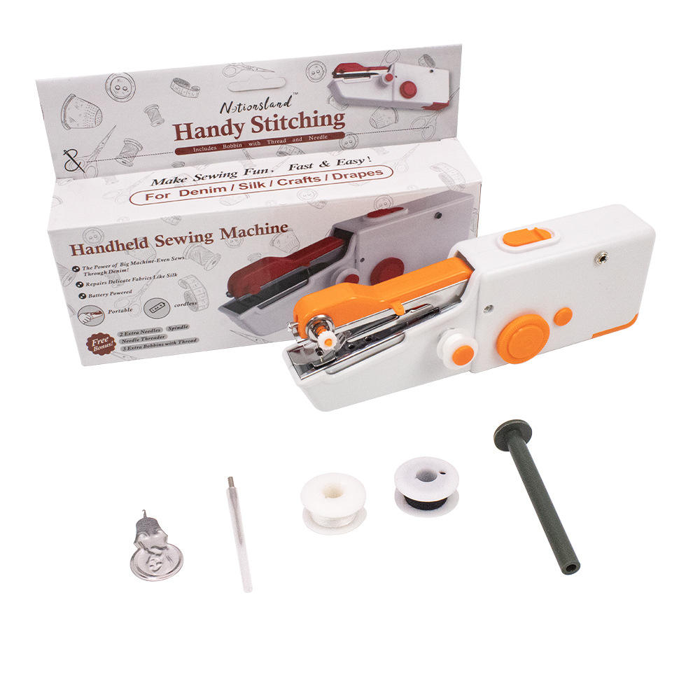 maquina de coser naranja