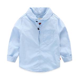 Vente en gros express de vêtements pour enfants, chemise unie pour garçon - Product Image 4