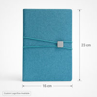 Libreta Espiral A5 de Cuero PU con Logotipo Personalizado, Agenda Diaria con Banda Elástica, Impresión UV, para la Escuela y Oficina