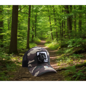 P Kryptek <b>Camo</b> Trucker <b>Hat</b> Adjustable Mesh 6-Panel Unisex Casual Spring Summer <b>Hat</b> With Embroidery Logo Front Panel - Product Image 2