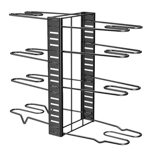 Estante Ajustable para Ollas, Organizador de Utensilios de Cocina de Varias Capas para Encimera, Plegable, de Acero al Carbono - Product Image 5