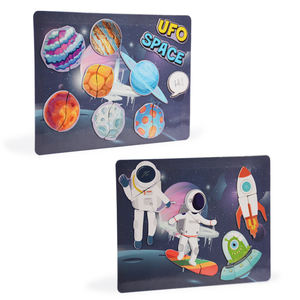 Rompecabezas magnético de temática espacial para niños, juguetes magnéticos, rompecabezas, libros educativos, juguete de aprendizaje magnético - Product Image 1