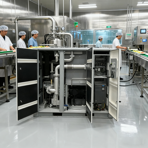 Compresor de Aire de Tornillo de 2 Etapas, Tipo Seco, 100% Libre de Aceite, 110kW, 706CFM, 10bar, Certificado CE, para Uso Industrial - Product Image 4