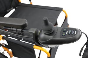 Fauteuil roulant électrique tout-terrain pliable portatif et motorisé de conception de dispositif médical domestique résistant - Product Image 2