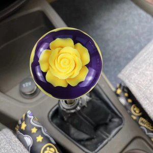 Universal JDM Style Gear Shift <strong>Knob</strong> Clear <strong>Crystal</strong> Real Flowers Ball Gear ShIft <strong>Knob</strong> 5CM Flower Acrylic <strong>Crystal</strong> Gear Shift <strong>Knob</strong> - Product Image 3