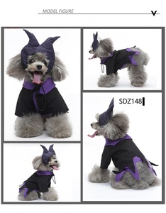Herfst Winter Tovenaar Hondenkostuum Klassieke Schnauzer Huisdierkleding Fleece Outfit voor Halloween Kerstfeest - Product Image 5