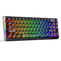 Clavier de jeu mécanique RGB TKL ATTACK SHARK R68HE 8KHz USB-C - Précision de 0,005 mm, latence de 0,08 ms, interrupteur à effet Hall 256K Scan
