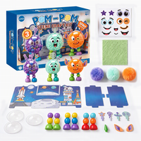 Set de Manualidades DIY para Crear un Tablero de Historias de Exploración Espacial con Temática de Astronautas, Planetas y Cohetes, con Pompones para Hacer Muñecas, para Aula o Preescolar