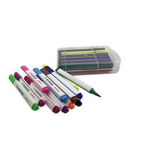 Ensemble de marqueurs d'art pour enfants avec logo personnalisé, marqueurs à eau en plastique, pinceaux souples pour dessiner, peindre et colorier - Product Image 1