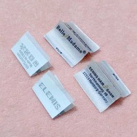 Étiquette tissée de fournisseur doré de qualité supérieure du numéro de série pour l'étiquette de matelas tissé de fabricant de vêtements