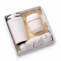 Nouveau produit populaire 2026 : Ensemble cadeau de tasse à café, parapluie et carnet de notes pour femmes et hommes – Vente en gros