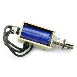 JF-0730B DC 12V 5N 10mm Stroke Pull Push tipo elettromagnete a solenoide a telaio aperto movimento lineare 6mm corsa Push Bar Dia - Product Image 5