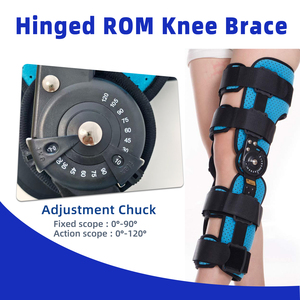 Supporto per Ginocchio con Cerniera Regolabile, Tutore per Articolazione del Ginocchio per Recupero da Infortuni Sportivi, Stabilizzazione Articolare, <span class=keywords><strong>Protezione</strong></span> del Menisco - Product Image 1