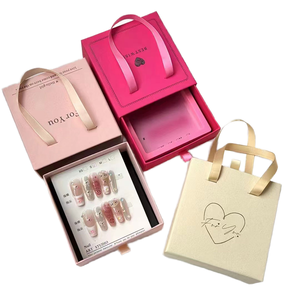 Boîte à bijoux en <span class=keywords><strong>papier</strong></span> de <span class=keywords><strong>Suspension</strong></span> personnalisable haut de gamme organisateur vierge personnalisé avec Logo revêtement UV gaufrage stratification mate - Product Image 1