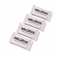 Biscuits au chocolat, carrés croustillants, enrobés individuellement, 6 pièces, vente en gros, OEM, ODM, Halal, HACCP