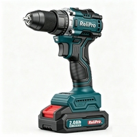 Taladro Inalámbrico Sin Escobillas ReliPro RP21Z21 de 21V, 65N.m, con Batería de 2.0Ah/4.0Ah para Reparación de Automóviles, Madera y Metal