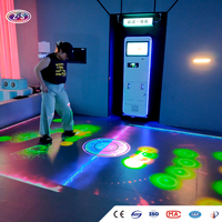 Solution de projection interactive tout-en-un pour fitness mobile, projecteur laser à monnayeur pour sol interactif, idéale pour les salons professionnels