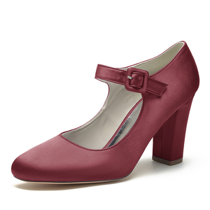 Nouveau style de courroie de cou-de-pied supérieure noire personnalisée en usine avec fabricant de chaussures vente en gros de pompes pour femmes à talons hauts chaussures de travail pour femmes - Product Image 3