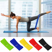 Fitness en caoutchouc mini étirement boucle de résistance entraînement sportif entraînement gomme extensible bandes d'exercice bande imprimée personnalisée combinaison en latex