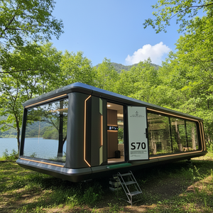 Maisons conteneurs modulaires intelligentes en acier imperméables avec énergie <span class=keywords><strong>solaire</strong></span>, design moderne pour hôtels, villas, salons et parcs - Product Image 2