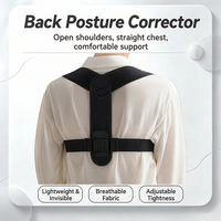 Correcteur de posture en néoprène respirant et réglable, taille unique, pour une utilisation quotidienne et le sport
