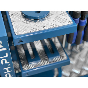 Estantería plana GPPH tamaño S 252x106x62mm para mesas con agujeros de 28mm - Product Image 3