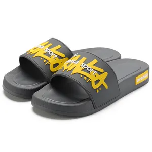 Xsheng OEM Do Your Brand Custom Slides High Quality Custom Soft Pvc Unisex Slide Sandals Slippers Men Slippers New Design 2023