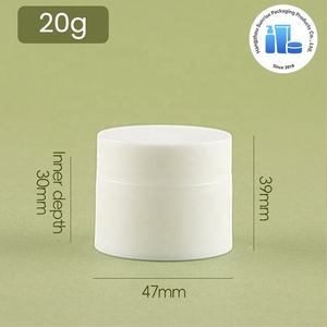 Botol Kosmetik PP Sentuhan Lembut Warna <span class=keywords><strong>Pink</strong></span> Isi Ulang 20g, Wadah Krim Lulur Tubuh Kosong dengan Tutup Ulir untuk Perawatan Kulit dan Losion - Product Image 1