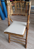 Bantal Kain Linen yang Dapat Dicuci untuk Kursi Lipat Bambu