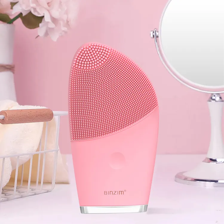 New Beauty Products Massage Facial Pore Facial Waterproof USB Rechargeable Silicone Face Deep Cleansing Brush