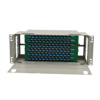 Panel de Conexión de Fibra Óptica de Alta Densidad LC Dúplex de 144 Núcleos, ODF de 19 Pulgadas para Montaje en Rack, para FTTH, Telecomunicaciones, OEM