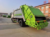 Compacteur LUTONG 4x2 diesel à chargement arrière avec système haute pression pour déchets municipaux, fourni directement par l'usine