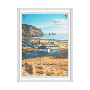 Cadre <span class=keywords><strong>photo</strong></span> magnétique double face en acrylique écologique de haute qualité 4x6, impression personnalisée haute intensité, polissage et découpe sur mesure - Product Image 5