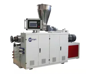 hot selling products the SJSZ-65/132 Conical Twin Screw Extruder CPVC Pipe Production Line